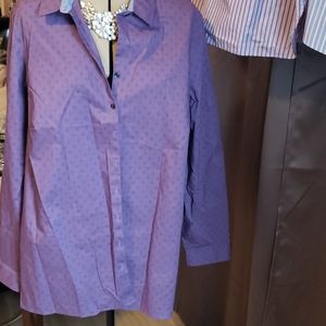 Eddie Bower long sleve purple button down shirt